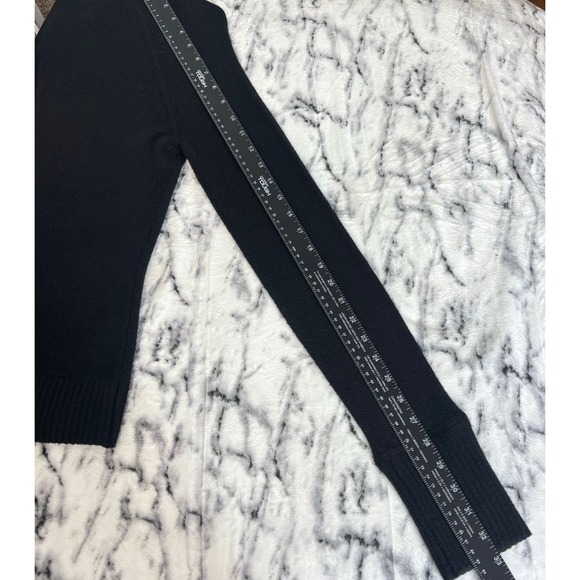 Y2K VTG Hoodie Sz M Black Full Zip Soft Hooded Preppy Whimsigoth Goth Grunge - Picture 8 of 8